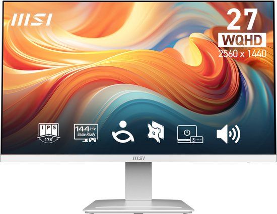 MSI Pro MP273QW E14 computer monitor 68,6 cm (27") 2560 x 1440 Pixels Wide Quad HD Wit