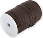 Cordon en coton, 100 mètres, rond, 1,5 mm, marron