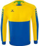 Erima Six Wings Sweatshirt Heren - New Royal / Geel - Maat S