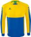 Erima Six Wings Sweatshirt Heren - New Royal / Geel - Maat S