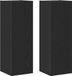 vidaXL Meuble TV 2 pièces Chêne noir Bois de placage