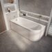 Hudson Reed Otterton Baignoire îlot d'angle gauche - Design moderne - 170 x 72,5 cm