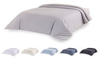 Todocama Microvezel Dekbedovertrek Set 220x220 cm - Lichtgrijs