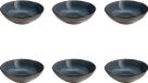 Medard de Noblat Feeling Indigo Salade- en pastabord 18 cm 6-delig Stoneware