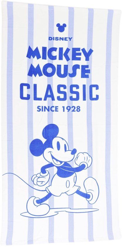 4KidsOnly Mickey Mouse strandlaken Classic 70 x 140 cm - Polyester
