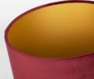 Uniqq Abat-jour velours rouge Ø 30 cm - 20 cm haut