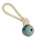 Nobby Massief rubberen bal met touw: 8 cm, touwen: 26 cm