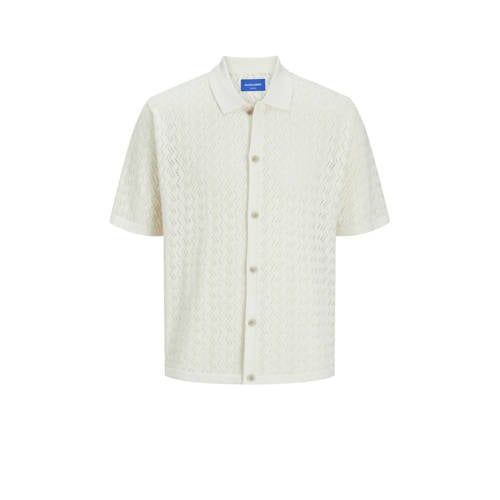 JACK & JONES ORIGINALS JORNOTO Regular Fit Overhemd - Ecru