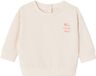Vertbaudet Ensemble sweat et short bébé écru