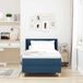 Prolenta Maison Exclusive - Boxspringbed met hoofdeinde, blauw, 200 x 90 cm, gestoffeerd