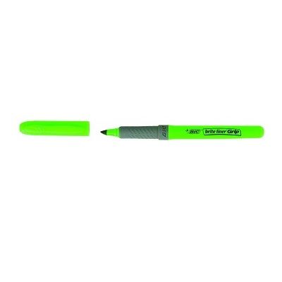 BIC Brite Liner Grip - Markeerstiften - grijs, groen