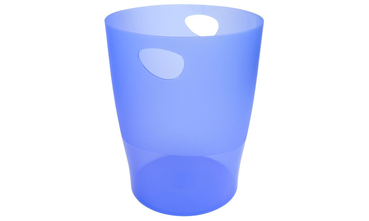 Exacompta 15L Round Polypropylene (PP) Waste Bin - Blue