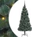 vidaXL Sapin de Noël artificiel avec éclairage et boules set vert 150 cm PET