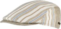 Horka Hoed HORKA Canvas Beige Unisex Linnen/Katoen Gestreept Bucket Hat 59 cm
