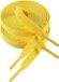 Lacet de sneaker plat 140 cm polyester - 8mm de large - 4 lacets - Jaune