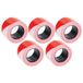 Manutan Expert Ruban de délimitation rouge-blanc - Lot de 5