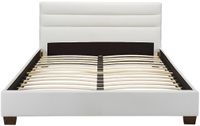 Vente-unique Bedframe kunstleer wit 180 x 200 cm
