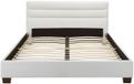 Vente-unique Bedframe kunstleer wit 180 x 200 cm