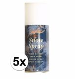 Merkloos / Sans marque Goodmark Group Busje Spuitsneeuw - sneeuwspray - 5 stuks - 150 ml