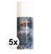 Merkloos / Sans marque Goodmark Group Busje Spuitsneeuw - sneeuwspray - 5 stuks - 150 ml