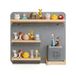 Relaxdays Toniebox-rek, magnetisch, voor Toniebox & 27 Tonies, HxBxT: 29x39x15 cm, wandrek, grijs