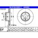 ATE Lot De 2 Disques De Frein 24.0124-0203.1