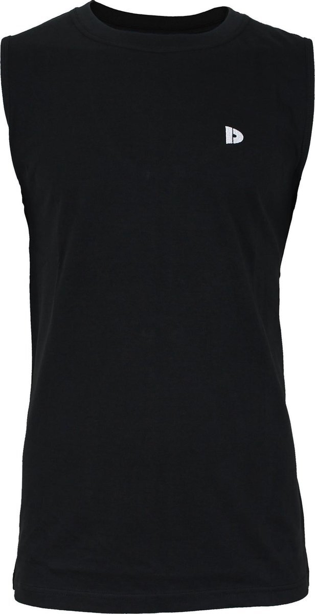 Donnay tanktop Stan heren katoen zwart