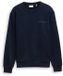 Tom Tailor - Sweatshirt met logo-print - Maat S - sky captain blue