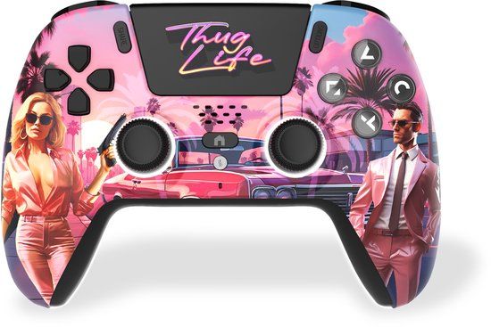 Freaks & Geeks Thug Life Draadloze Controller - Hall Effect - Bewegingssensor - Vibratie - PS5