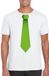Bellatio Decorations Shoppartners Bv Wit t-shirt met groene stropdas heren S
