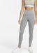 Nike Dri-FIT One Dames Sportlegging - Maat XS - Iron Grey/Htr/(White)