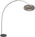 Anne Lighting - Curve - vloerlamp - naturel zwart - metaal - booglamp - E27