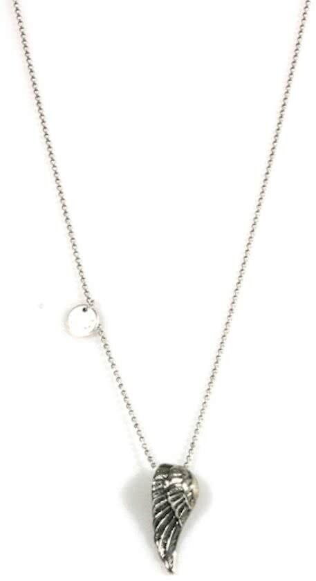 Heaven Eleven - heren ketting - Edelstaal Ballchain heren RVS Vleugel