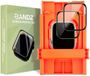 Bandz Gehard Glas Screenprotector (2 Pack) 45mm met EasyTool installatiesysteem – geschikt voor Apple Watch Series 7 / 8 / 9 (45mm) - Helder - Krasbestendig - Bubbelvrij