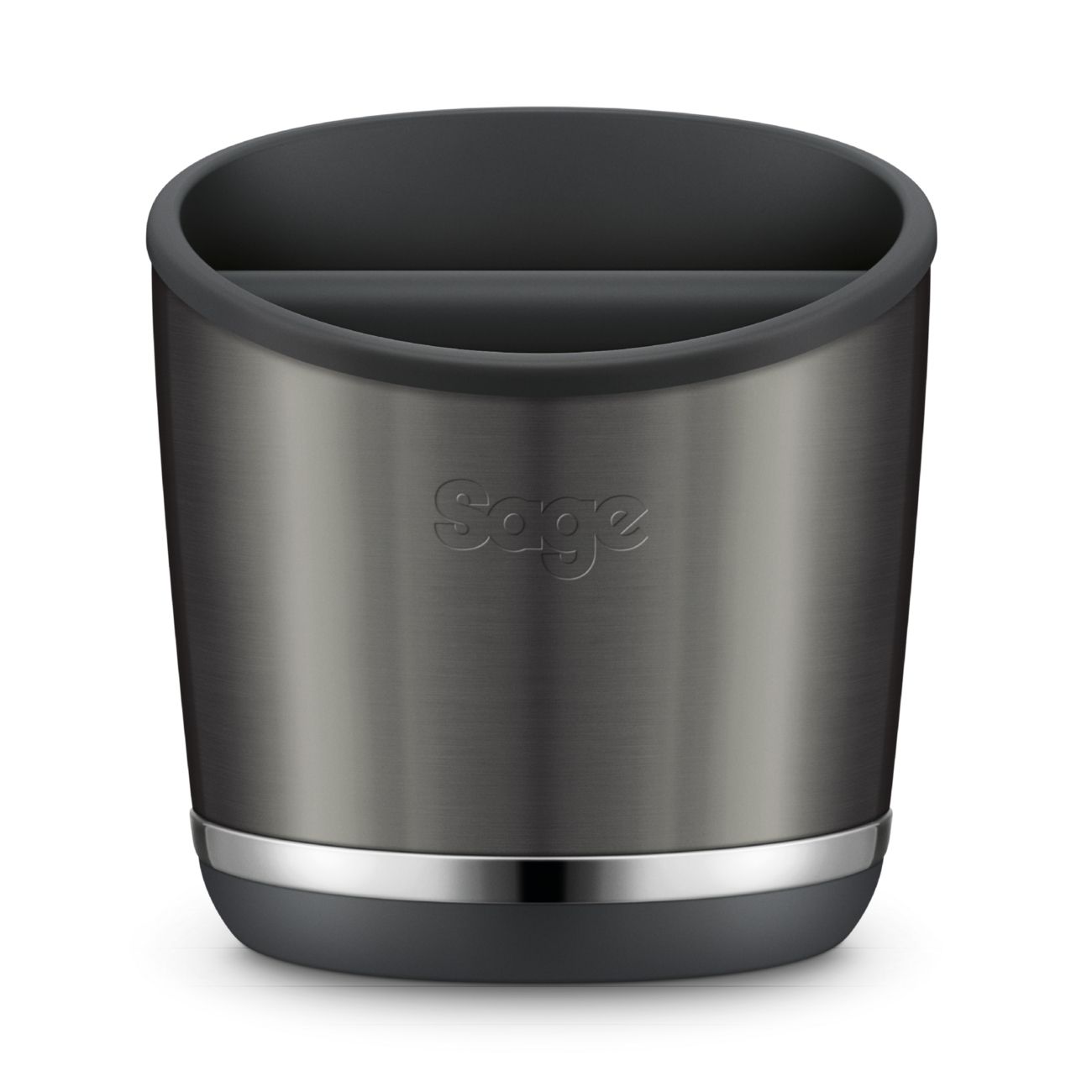 Sage The Knock Box Afvalbakje - Black/Silver