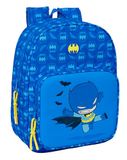 Safta Batman kleuterschoolrugzak voor kinderen, kinderrugzak, aanpasbaar aan kinderwagen, ideaal voor kinderen op schoolleeftijd, comfortabel en veelzijdig, kwaliteit en duurzaamheid, 26 x 11 x 34 cm