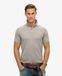 Superdry Homme Polo City Pique Coupe Décontractée Gris Clair Taille : S