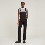 G-Star Slim Dungaree s\l wmn Dames Jumpsuit Katoen Elastaan dk black Lente/Zomer 2025