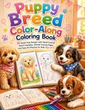 Puppy Breed Color-Along Coloring Book