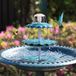 Fontaine solaire - Bain d'oiseaux - Ornement d'eau pour extérieur - Fontaine de jardin - Pompe de fontaine - Écologique - Décoration de jardin - Vert