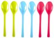 PLASTICFORTE Lepels - Kunststof - 36 Stuks - Herbruikbaar - 19 cm - Multi Kleur