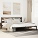 Maison Exclusive - Lit en métal sans matelas, chêne fumé, 183x213 cm