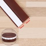 Merkloos Tochtstrip - Tochtband - Anti-rookstrip - Zelfklevend - Deur - Raam - Verwijderbaar - Wind - Bruin - 25mm x 1m