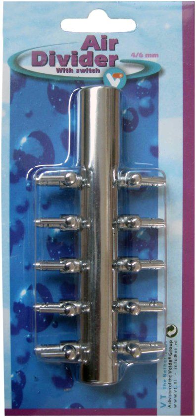 Velda VT lucht verdeler met 6 uitgangen, ? 4/6mm - 8711921207387