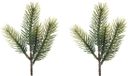 Merkloos Decoris dennentakjes - 3 stuks - groen - 23 cm