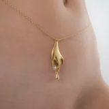 Sylvie Monthulé - Heupketting Secret Caress | Goud | Vrouwen | XL | Katoen | String (erotisch)