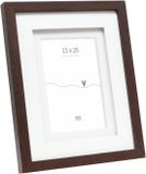 Deknudt Frames fotolijst S65KQ1 - bruin met passe-partout - foto 15x20