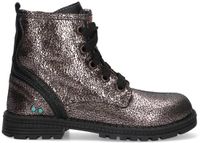 BunniesJR 225783-992 Meisjes Biker Boots - Grijs - Leer - Veters