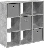 vidaXL Dressoir Beton Grijs 88,5 x 29 x 84,5 cm