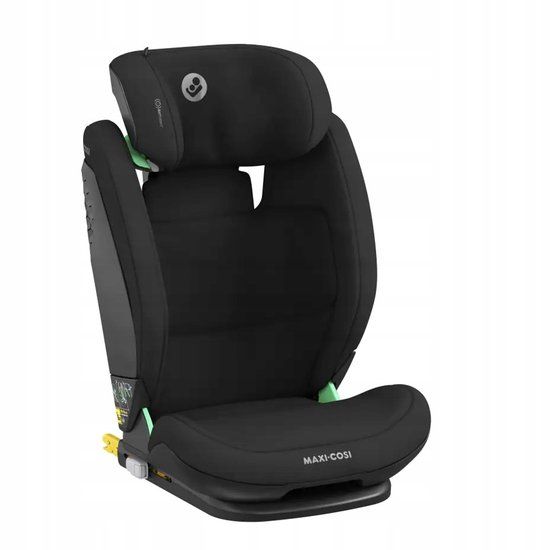 Maxi-Cosi RodiFix S Comfort i-Size, comfortabele ademende stoffen, kinderautoverhoger met hoge rugleuning, 3,5-12 jaar (100-150 cm), 3 hellingen, G-CELL-bescherming, AirProtect, authentiek zwart